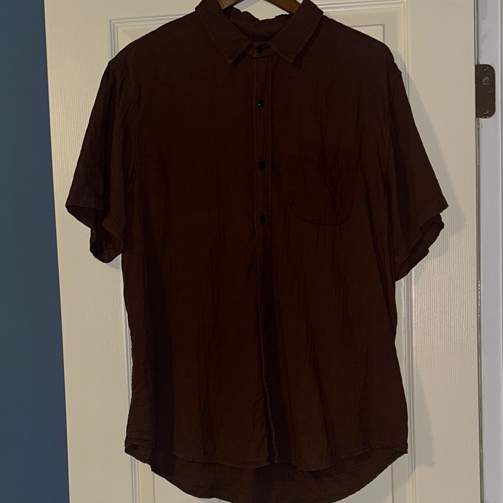 Lucky Brand muslin, 100% cotton button up
